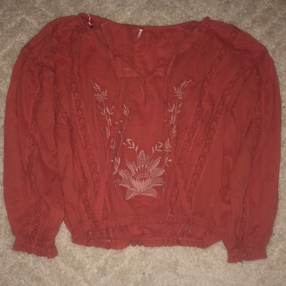 Free People Embroidered Blouse - Picture 3 of 3
